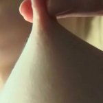Sensual blonde cutie amateur Alana play with her natural boobs and twist her nipples