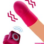 Adult Sex Toy Men Penis Massager Pump Male Masturbator Delay Lasting Trainer Remote Glans Vibrator For Man S19706 Van 1771