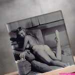 Naked Marilyn Monroe set of 4 ceramic coasters. 4 x 4 Glossy finish adult e