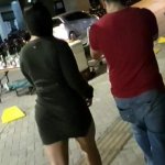 Stranger Controls my Vibrator Lovense in Public square and makes me have a Big Squirt kathalina7777