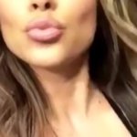 Arianny Celeste blows kisses to be jizzed on