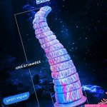 12.59in Monster Silicone Thick Tapered Head Raised Ridge Big Dildo