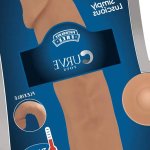 Silexpan Tan Hypoallergenic Silicone Dildo