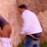 Lovely blonde girl and her partner are fucking in public places