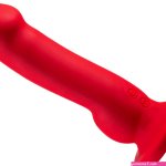Crimson Silicone Suction Vibrator