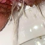 Pee Diary. Welcome to My Toilet. A Hairy Pussy Pees and Piss Runs Down Her White Thighs. Young Girl Pissed Splashing. by Ms Pee Piss: Pissing Close-Up 18 Year Old Cute BBW Porn
