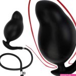 Anal Toys Super Big 15cm Inflatable Buttplug Silicone Anal Plug Prostate Massage Anus Extender Dilatador Pump Giant Buttock Plug Sex Toy 230720 Van 761