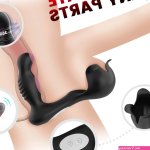 Waterproof Powerful Anal Vibrator Wearable Sex Toys for Man Soft Silicone Electric Male Masturbator Adult Toys Prostate Massager