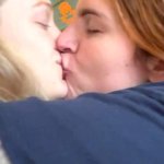 Domsub Lesbian make out deep kissing