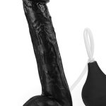 : Squirting Dildo Black Dildo lovetoy 11 Realistic Squirting Dildo Ejaculating Dildo with Enema Bulb Removable Adult Sex Toy Big Anal Dildo Strap on Thick Huge Large Dildo Suction Cup Dildo Butt