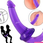 Buy Double Headed Strapless G Spot Penis dildo Double Ended For Couple