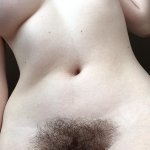 With thick thighs and a thick bush