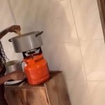 Newly married couple having Passionate Sex in The Kitchen