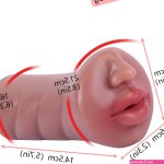 2024 new Silicone Oral Men Sex Toy Womens month male Masturbator