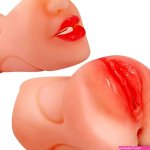 : 3 in 1 Pocket Pussy Male Masturbator with Mouth Sex Doll with 3D Realistic Textured Real Oral Vagina and Tight Anus Masturbation Blowjob Stroker Adult Sex Toys for Men Pleasure :
