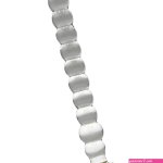 8 Inch Bubble Ribbed Glass Dildo