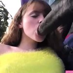 Tenger schatje en monster grote zwarte lul vintage