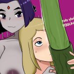 Terra and Raven from Teen Titans comic porn