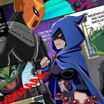 Porn comic Hot Titans. Teen Titans. Kwaiiarts Erotic comic Raven from Deathstroke
