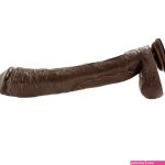 Buy the Dr Skin Mr Ed 13 inch Realistic Dildo with Suction Cup in Chocolate