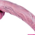 : 13-Inch Realistic Huge Extra-Large Dildo Dual-Layer Silicone Thick Dildo with Strong Suction Cup Fat Real Skin Anal Penis G-Spot Stimulating Wide Lifelike PenisGiant XL Adult Sex Toy for Men Women :