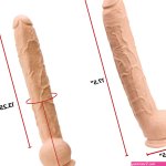 Doc Johnson Classic Dick Rambone 17.5 Suction Cup Dildo with Balls