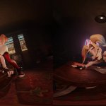 Harley Quinn Bending Over Face Down Ass for Giant Dildo