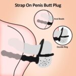 Anal Training Silicone Anal Beads With Penis RingSilicone Anal Plug Strap On Anal Dildo Toys Anal Hook For Anal PlayDouble Penetration Anal Sex ToysAnal Toys For Men Couple Women Pleasures Double Dildo