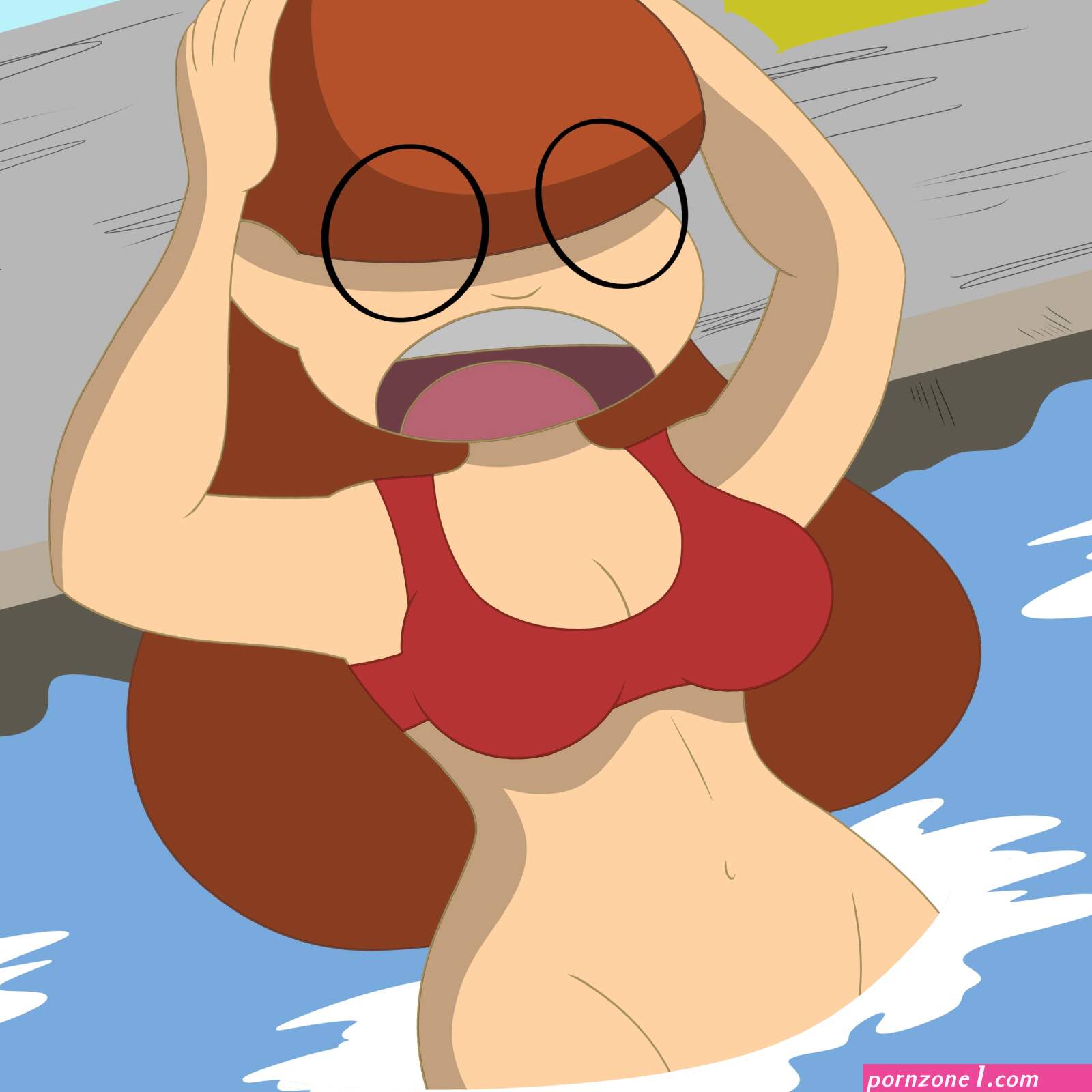 Swimming only one naked (photos)